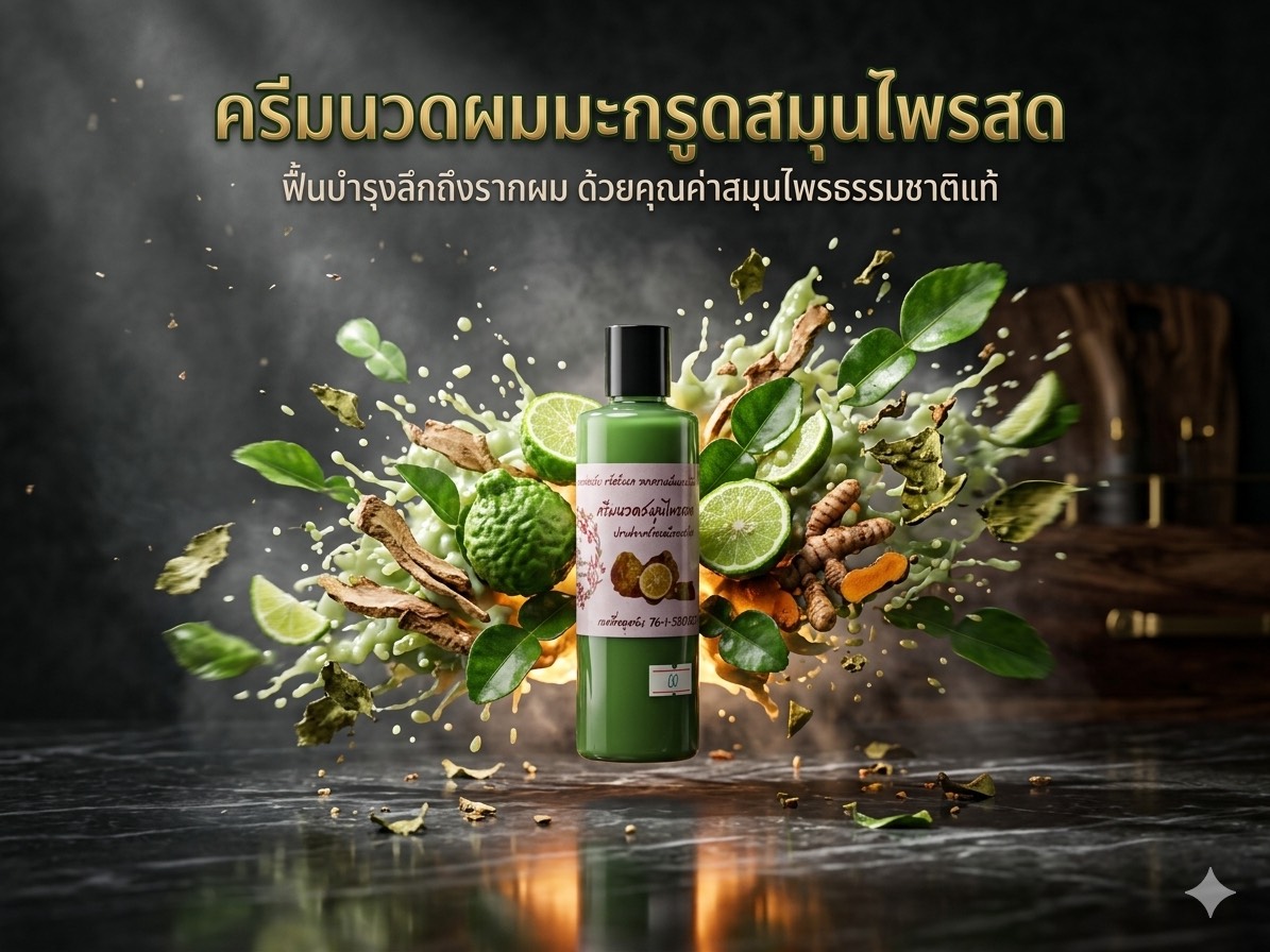 ครีมนวดสมุนไพรมะกรูด ครีมนวดสมุนไพรมะกรูด