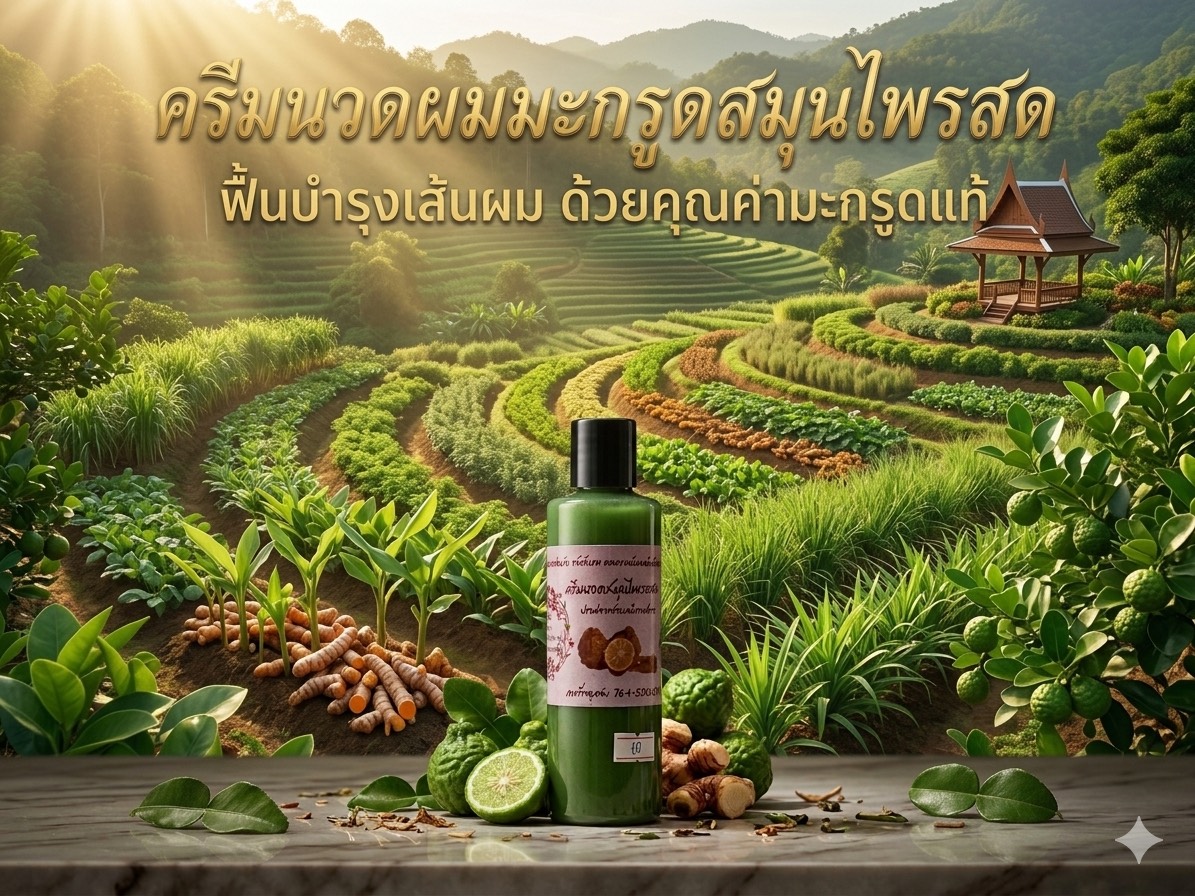 ครีมนวดสมุนไพรมะกรูด ครีมนวดสมุนไพรมะกรูด