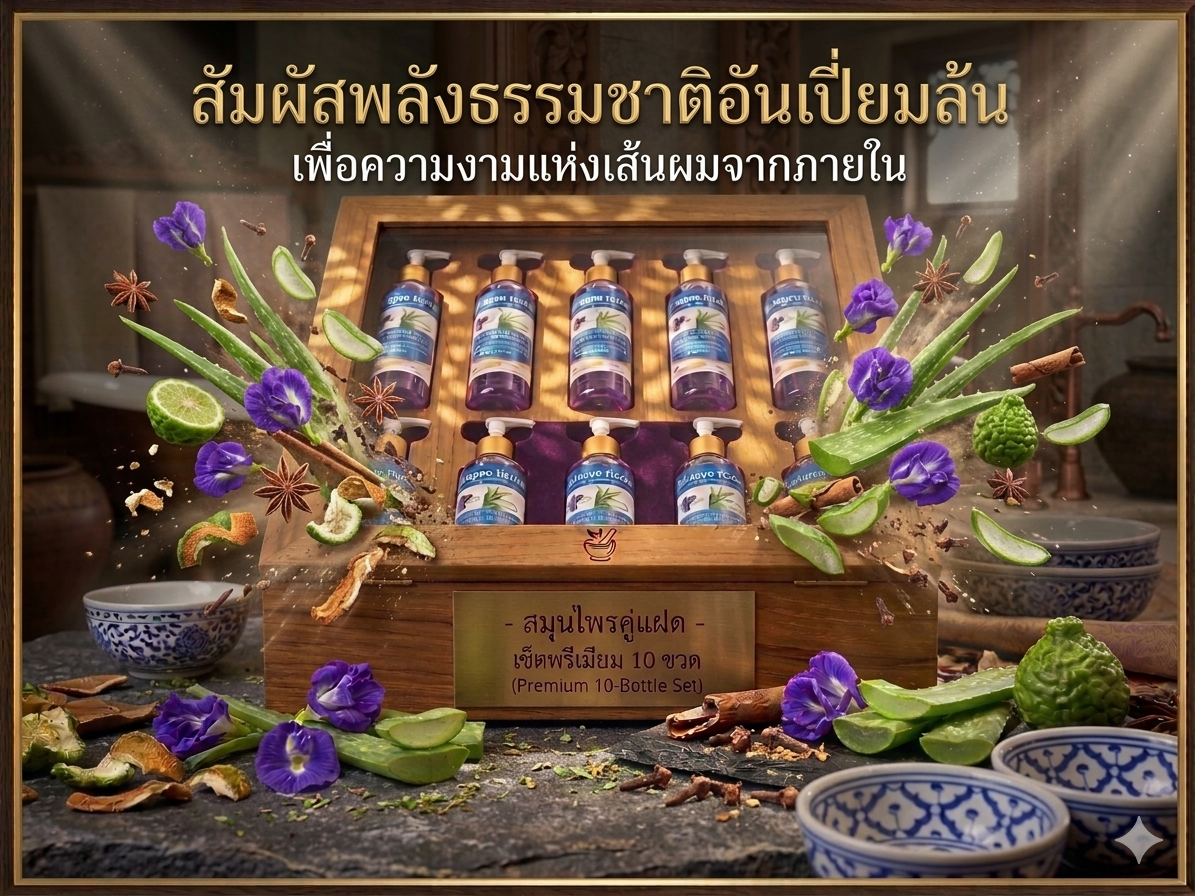 แชมพูดอกอัญชัน&ว่านหางจรเข้ แชมพูดอกอัญชัน&ว่านหางจรเข้