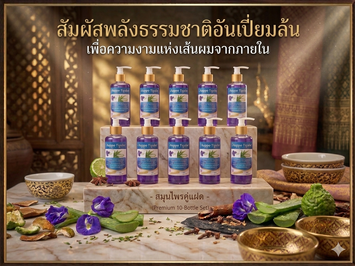 แชมพูดอกอัญชัน&ว่านหางจรเข้ แชมพูดอกอัญชัน&ว่านหางจรเข้